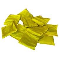 Cotton Throwing Bean Bags - Yellow (Pack of 10)