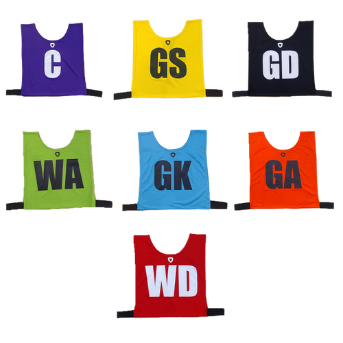 Performance Netball Bibs - Set of 7 - Junior & Senior Sizes