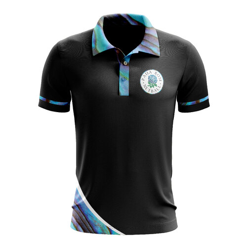 Paua Rose Polo Shirt - Mens