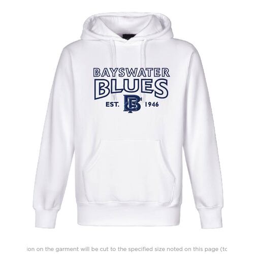 Bayswater FC Hoodie - White (Orders Close Midnight 28th June)