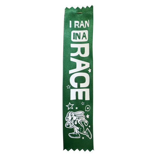 I Ran in a Race Award Ribbon - Pack of 50 - With Pins Attached