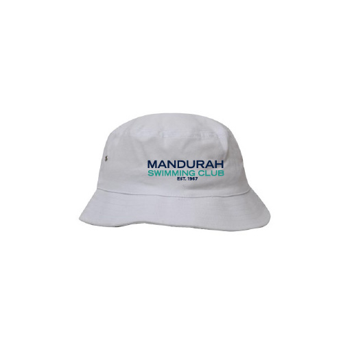 Mandurah SC Bucket Hat - White (Orders Close Midnight 30th March)