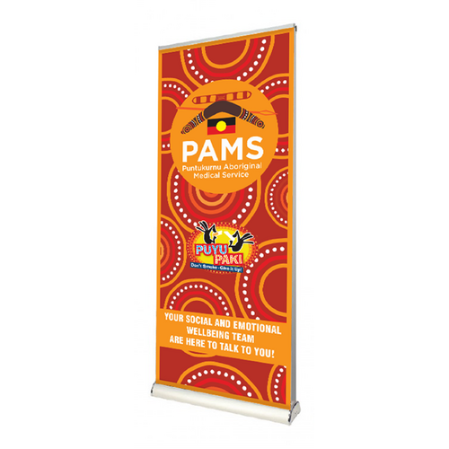 Luxury Double Sided Triangle Pull Up Banner